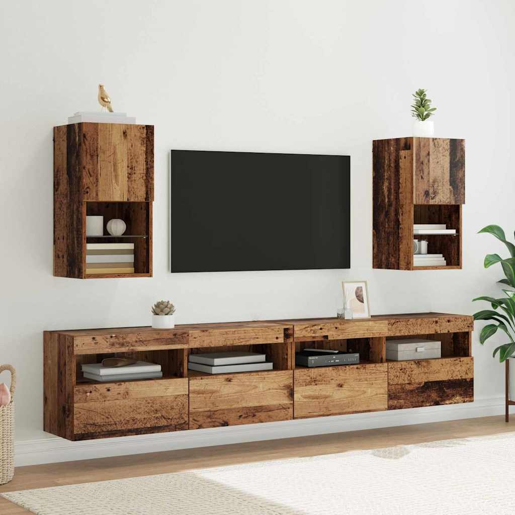 Wandgemonteerde Tv-Kasten 2 Pcs