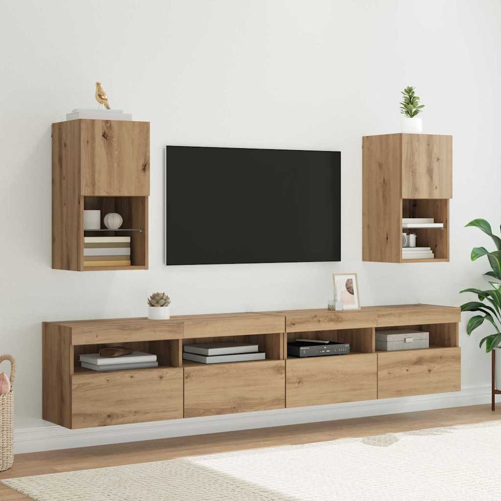 Wandgemonteerde Tv-Kasten 2 Pcs