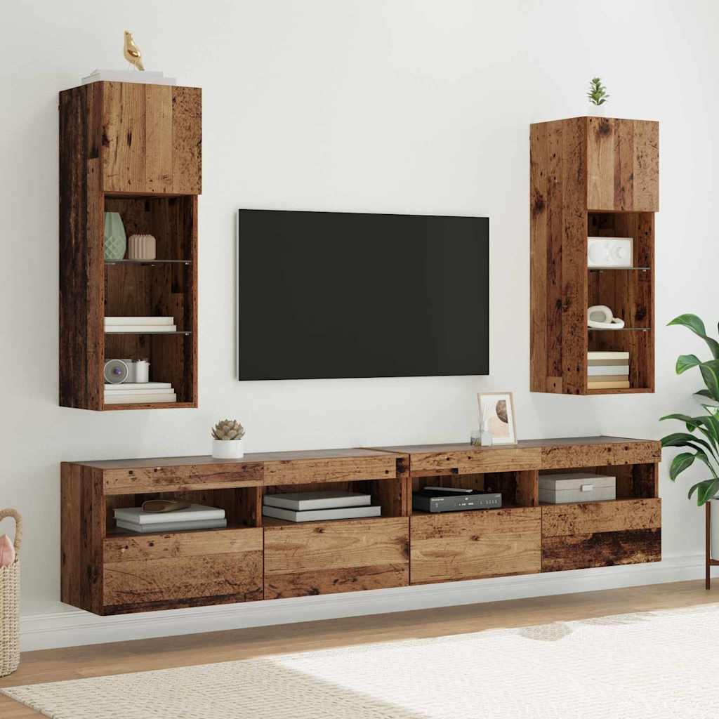 Wandgemonteerde Tv-Kasten 2 Pcs