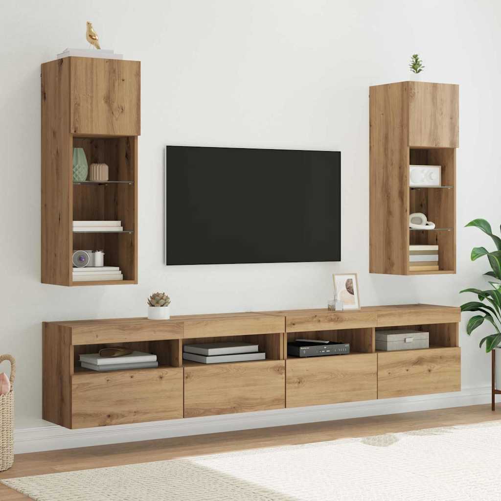 Wandgemonteerde Tv-Kasten 2 Pcs