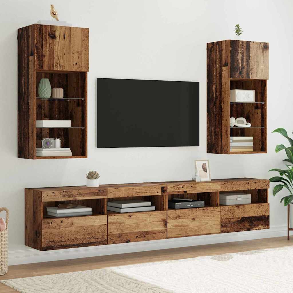 Wandgemonteerde Tv-Kasten 2 Pcs