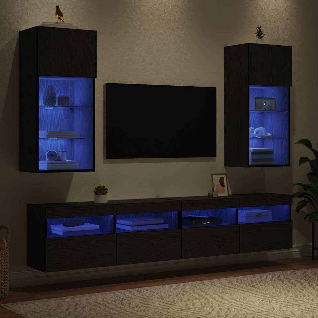 Wandgemonteerde Tv-Kasten 2 Pcs