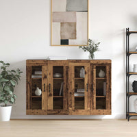 Wandgemonteerde Kasten 2 Pcs Artisan Eik En Zwart