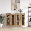 Wandgemonteerde Kasten 2 Pcs Artisan Eik En Zwart