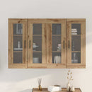 Wandgemonteerde Kasten 2 Pcs Artisan Eik En Zwart