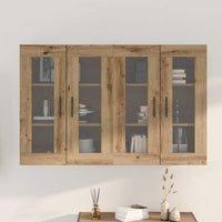 Wandgemonteerde Kasten 2 Pcs Artisan Eik En Zwart