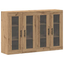 Wandgemonteerde Kasten 2 Pcs Artisan Eik En Zwart