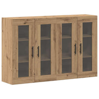 Wandgemonteerde Kasten 2 Pcs Artisan Eik En Zwart