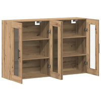 Wandgemonteerde Kasten 2 Pcs Artisan Eik En Zwart