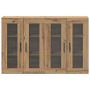 Wandgemonteerde Kasten 2 Pcs Artisan Eik En Zwart