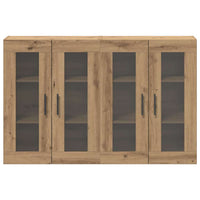 Wandgemonteerde Kasten 2 Pcs Artisan Eik En Zwart