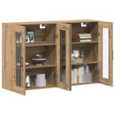 Wandgemonteerde Kasten 2 Pcs Artisan Eik En Zwart