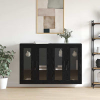 Wandgemonteerde Kasten 2 Pcs Artisan Eik En Zwart