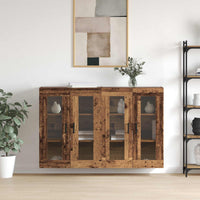 Wandgemonteerde Kasten 2 Pcs Artisan Eik En Zwart