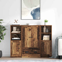 Hoge Kasten Bewerkt Hout
