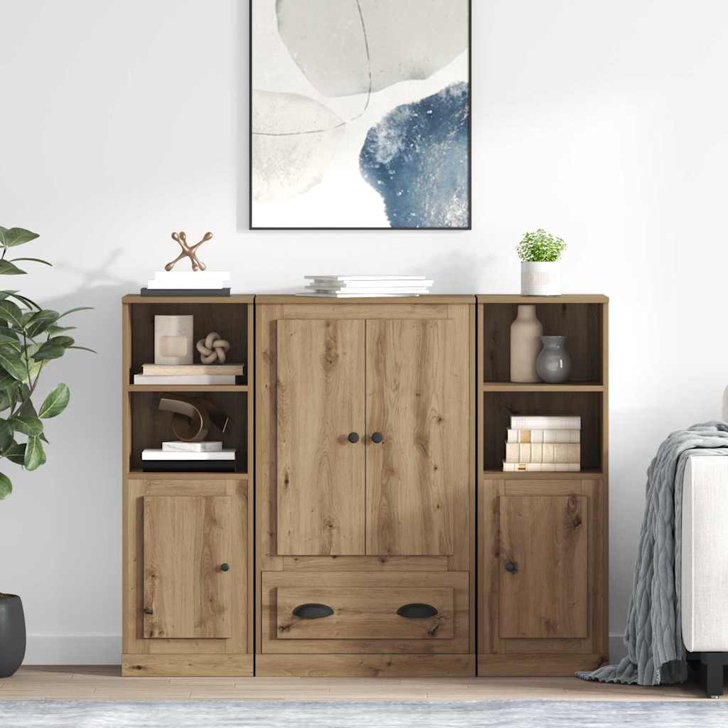 Hoge Kasten Bewerkt Hout