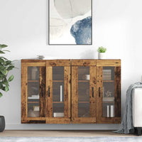 Wandgemonteerde Kasten 2 Pcs Artisan Eik En Zwart