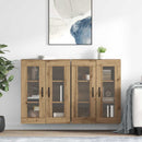 Wandgemonteerde Kasten 2 Pcs Artisan Eik En Zwart