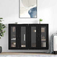 Wandgemonteerde Kasten 2 Pcs Artisan Eik En Zwart