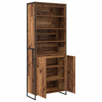 Hoge Kasten Bewerkt Hout