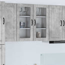 Wand Glas Kasten Porto 2 Pcs Beton Grijs Betongrijs