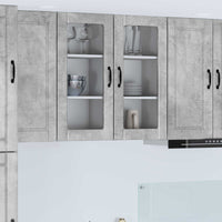 Wand Glas Kasten Porto 2 Pcs Beton Grijs Betongrijs