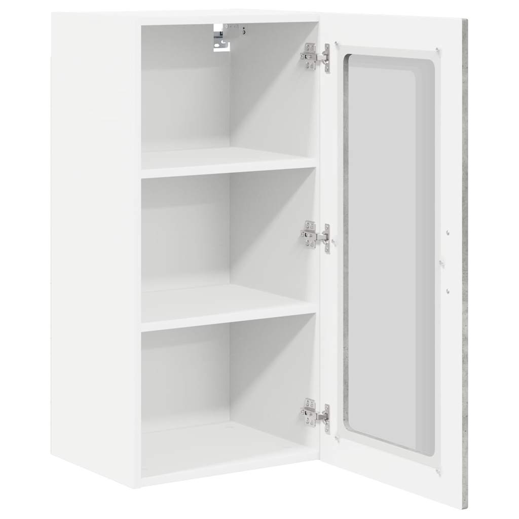 Wand Glas Kasten Porto 2 Pcs Beton Grijs Betongrijs