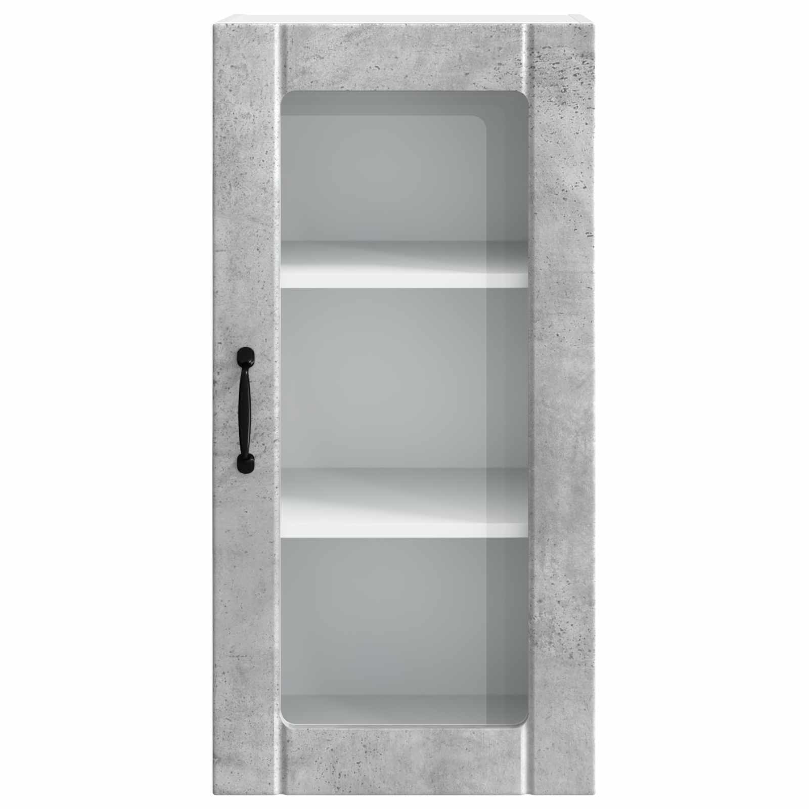 Wand Glas Kasten Porto 2 Pcs Beton Grijs Betongrijs