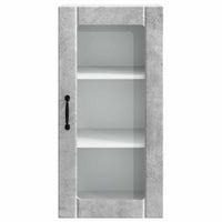 Wand Glas Kasten Porto 2 Pcs Beton Grijs Betongrijs