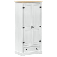 Kasten Met Lade 76 X 50 X 170 Cm Massief Grenenhout