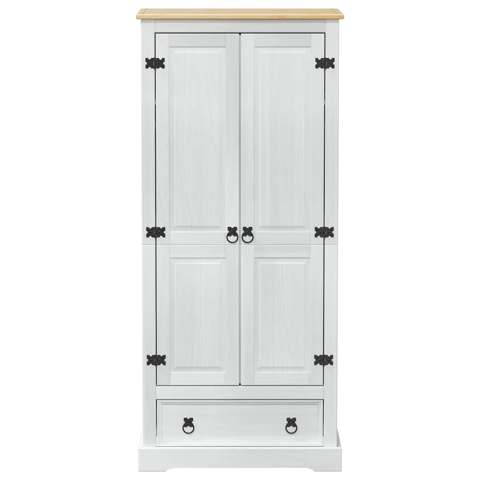 Kasten Met Lade 76 X 50 X 170 Cm Massief Grenenhout
