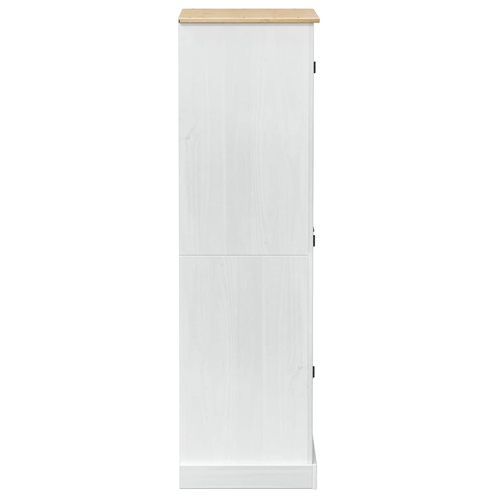 Kasten Met Lade 76 X 50 X 170 Cm Massief Grenenhout