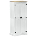Kasten Met Plank 76 X 50 X 170 Cm Massief Grenenhout