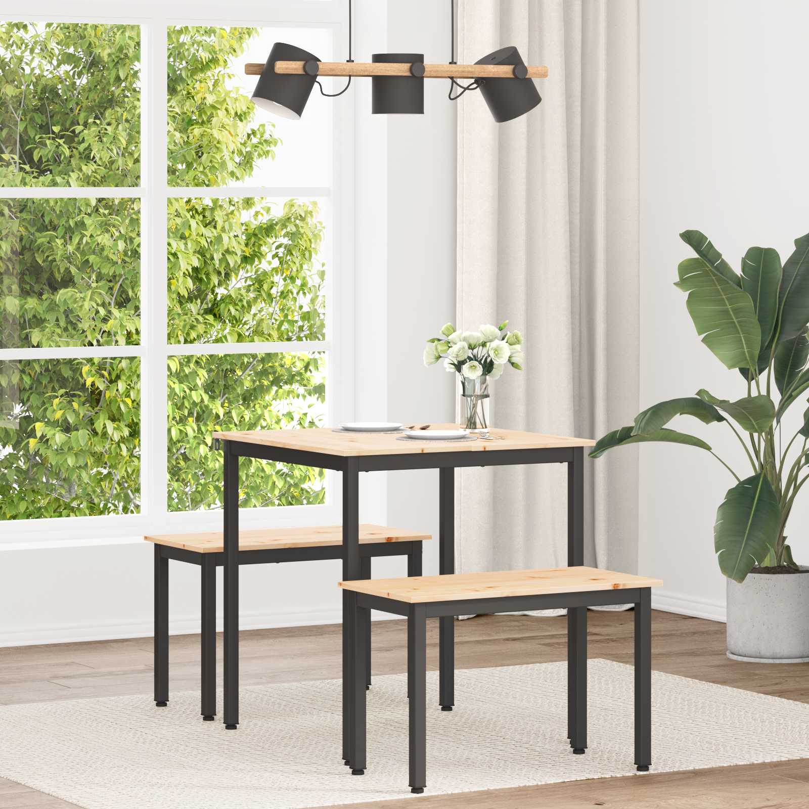 Eettafel Massief Grenenhout