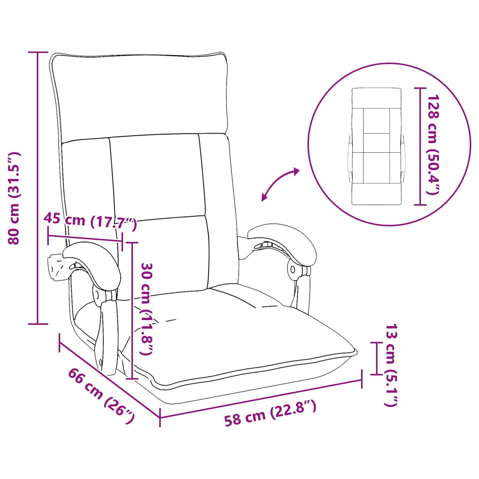 Verstelbare Vlo Stoelen Stof