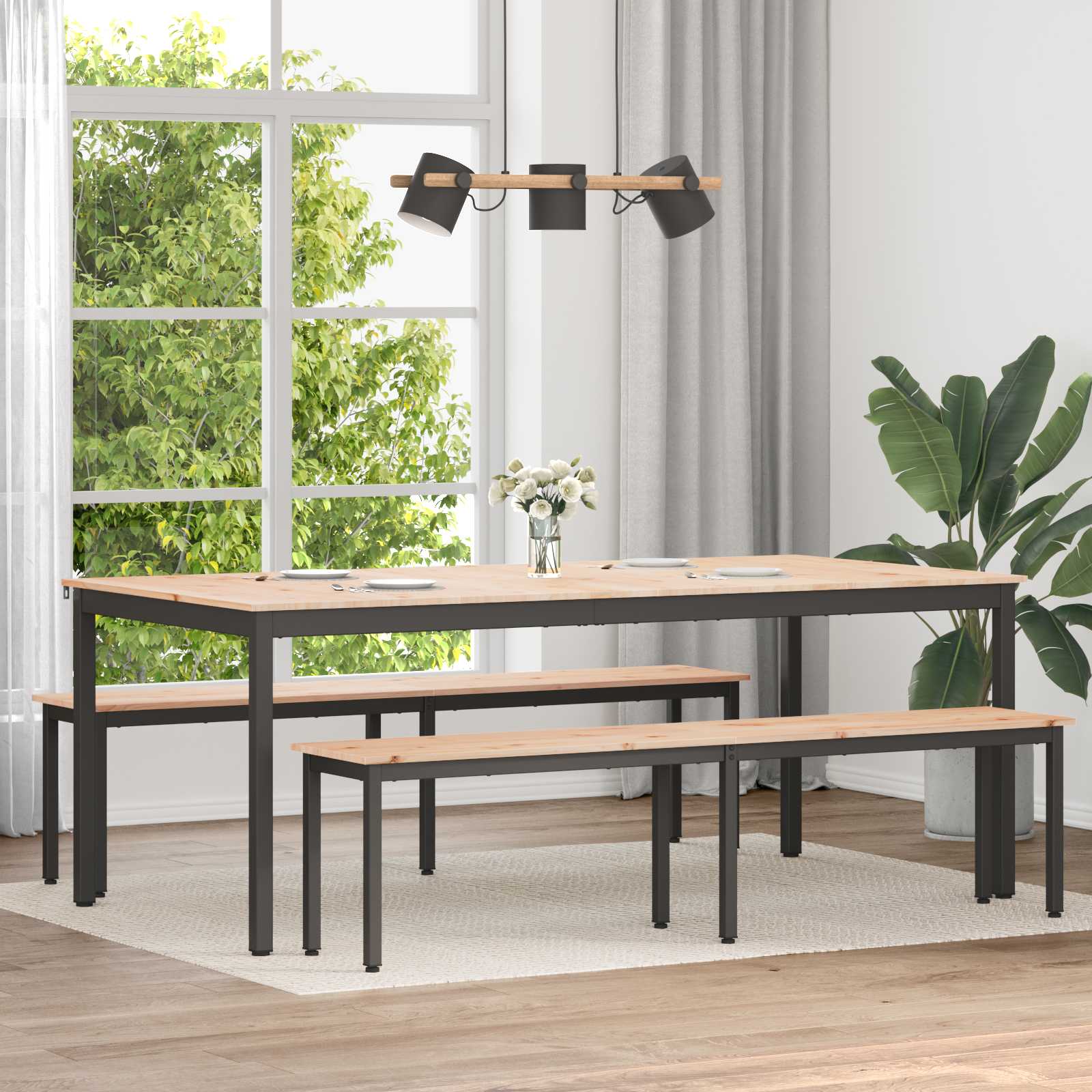 Eettafel Massief Grenenhout