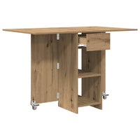 Eettafel 115 X 70 X 75 Cm Bewerkt Hout