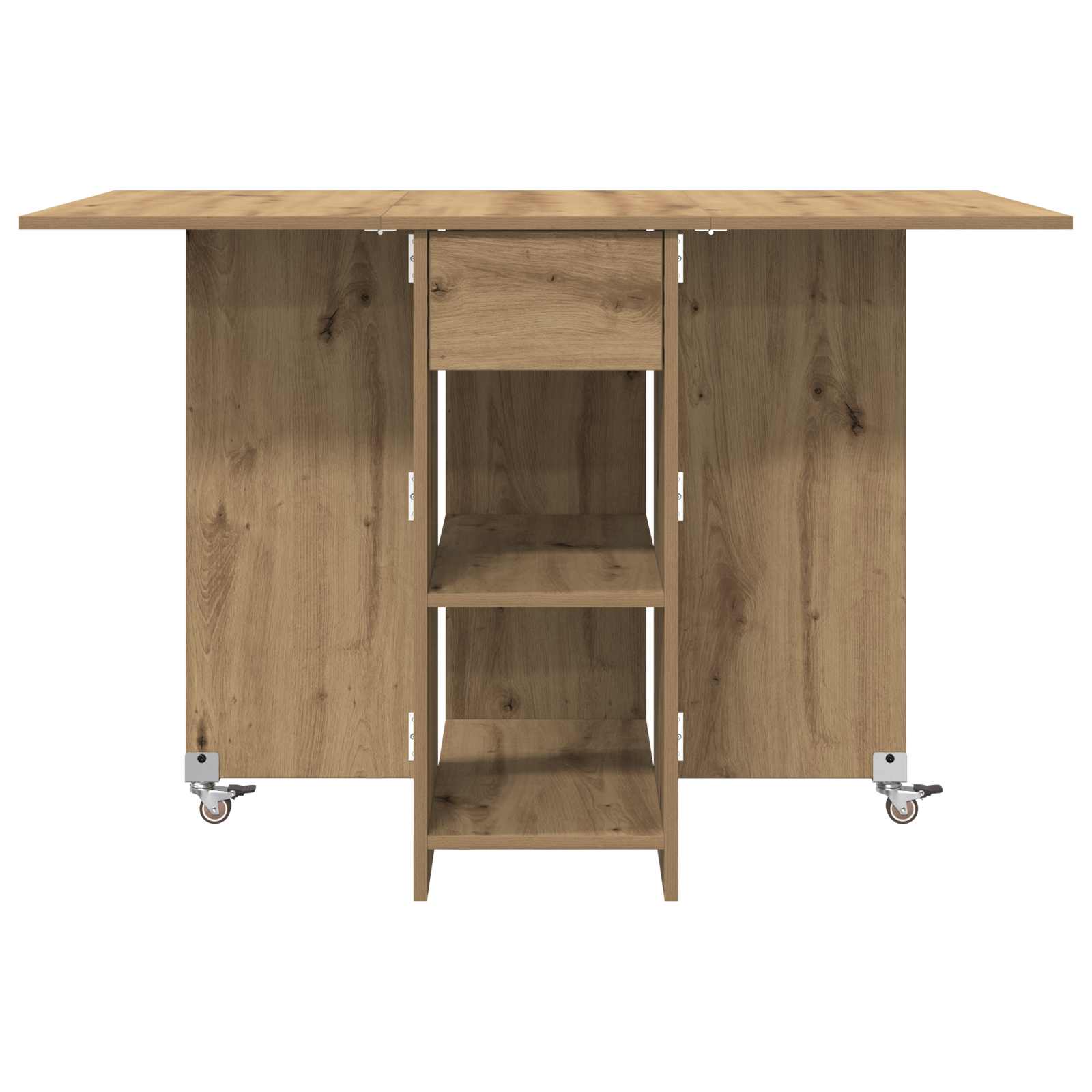 Eettafel 115 X 70 X 75 Cm Bewerkt Hout