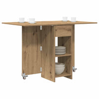 Eettafel 115 X 70 X 75 Cm Bewerkt Hout