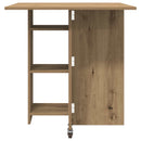 Eettafel 115 X 70 X 75 Cm Bewerkt Hout