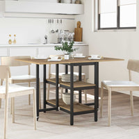 Eettafel 122 X 80 X 76,5 Cm Bewerkt Hout