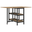 Eettafel 122 X 80 X 76,5 Cm Bewerkt Hout