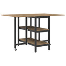 Eettafel 122 X 80 X 76,5 Cm Bewerkt Hout