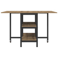Eettafel 122 X 80 X 76,5 Cm Bewerkt Hout