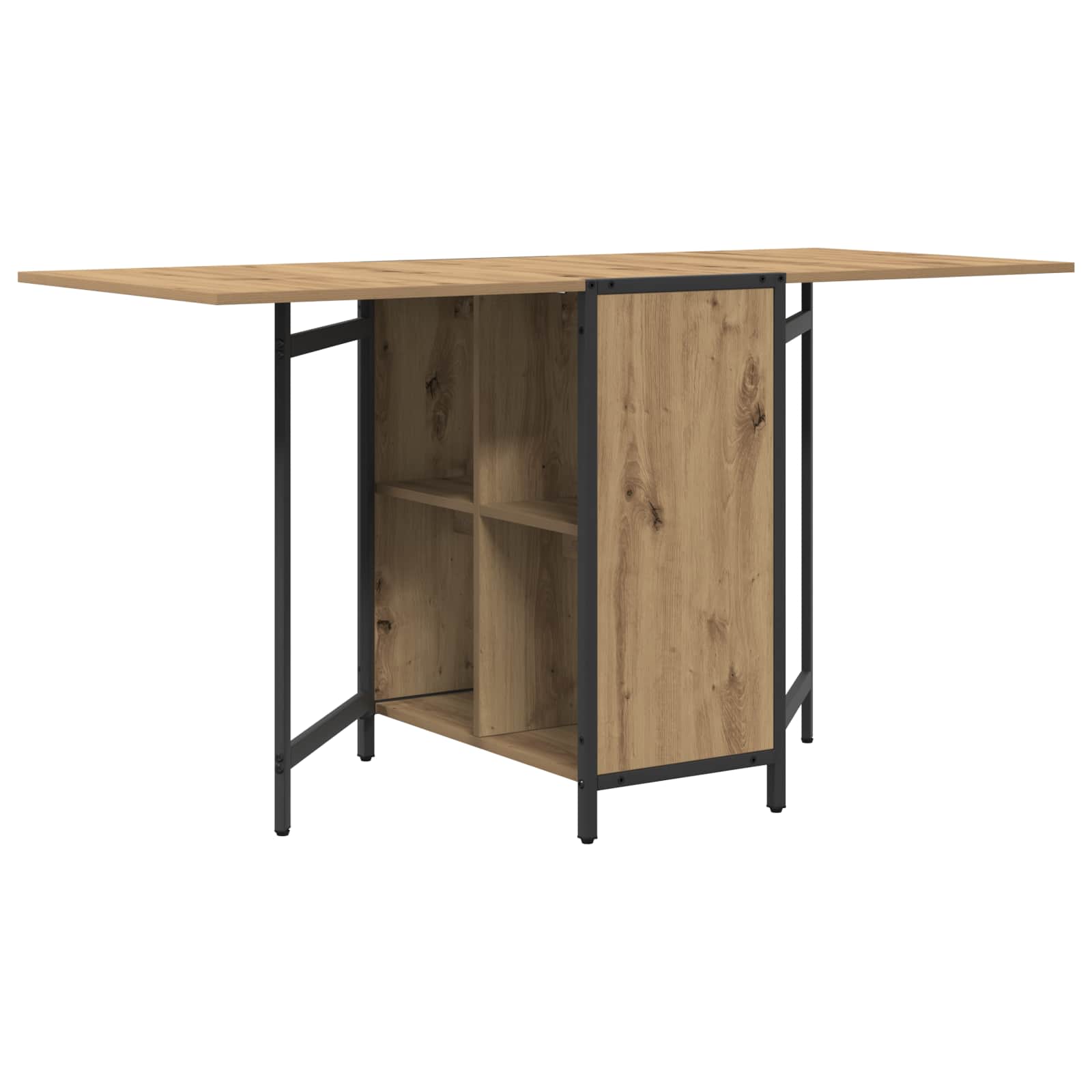 Eettafel 144 X 60 X 75 Cm Bewerkt Hout