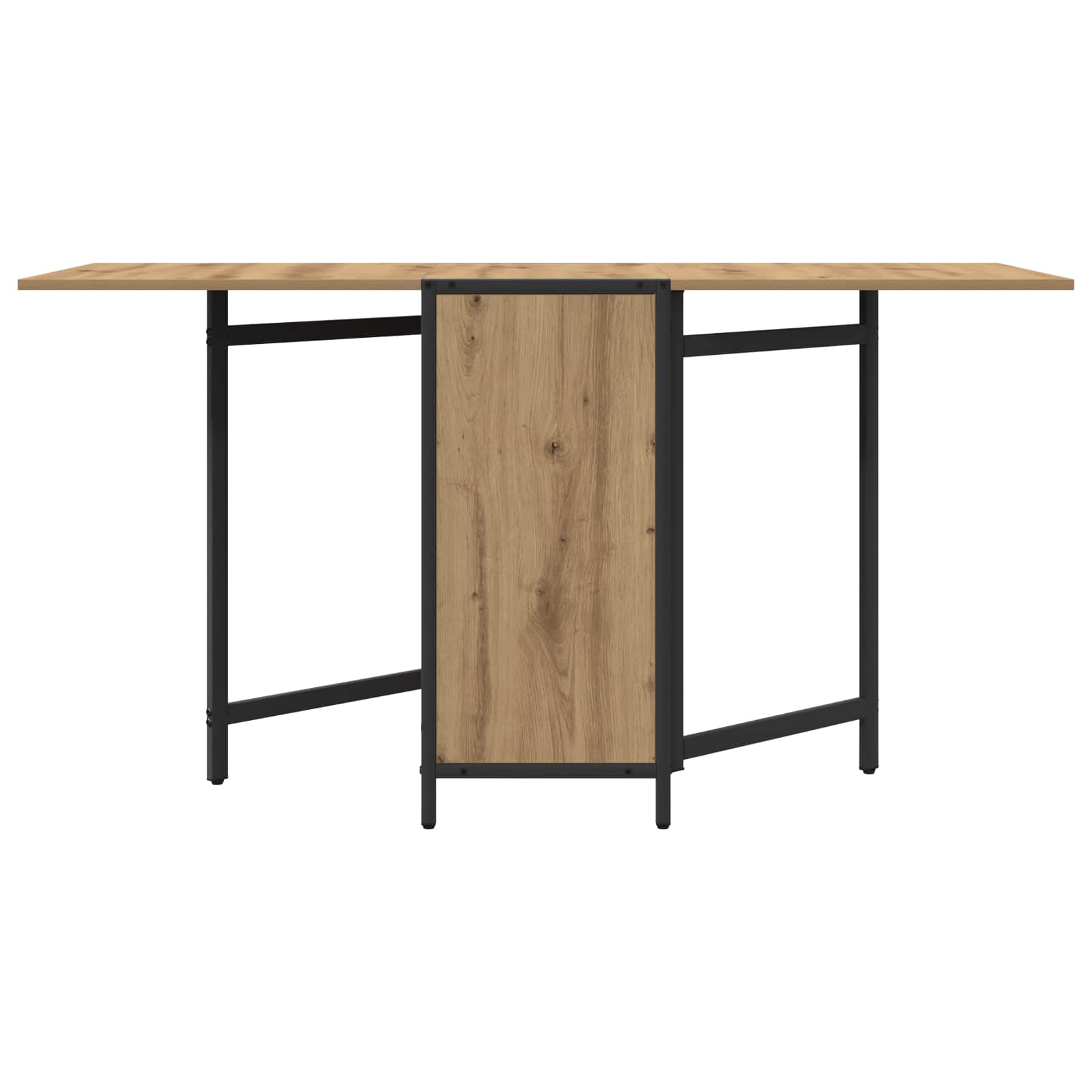 Eettafel 144 X 60 X 75 Cm Bewerkt Hout