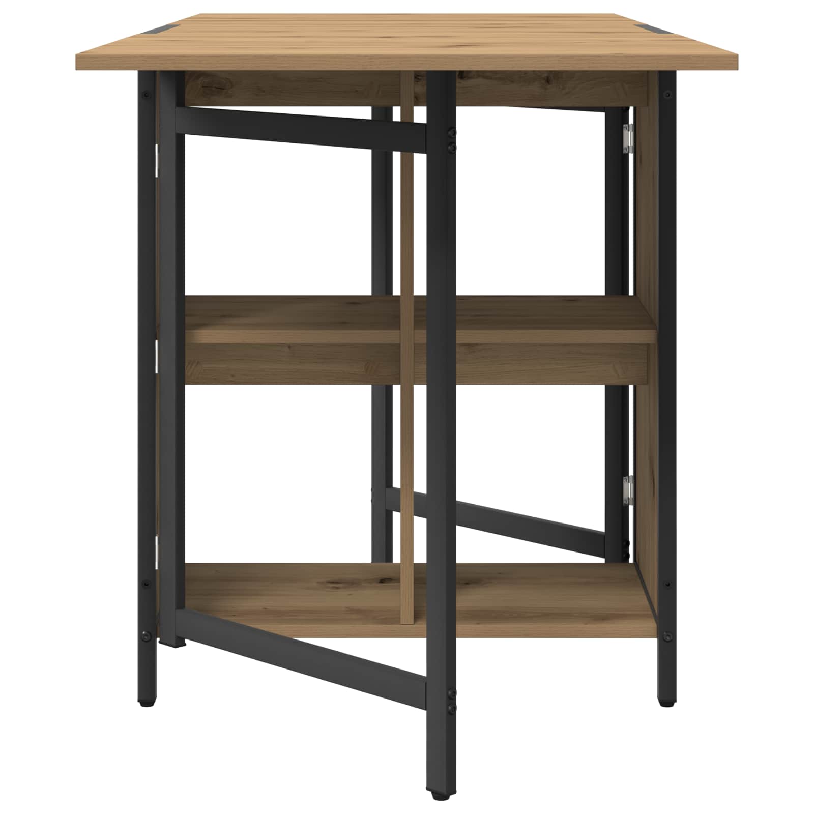 Eettafel 144 X 60 X 75 Cm Bewerkt Hout