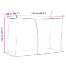 Muggennetje Voor Bed 156 Gaas 3 Pcs Polyester