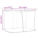 Muggennetje Voor Bed 156 Gaas 3 Pcs Polyester