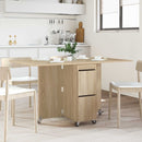 Eettafel 140 X 80 X 77 Cm Bewerkt Hout Rechthoekig